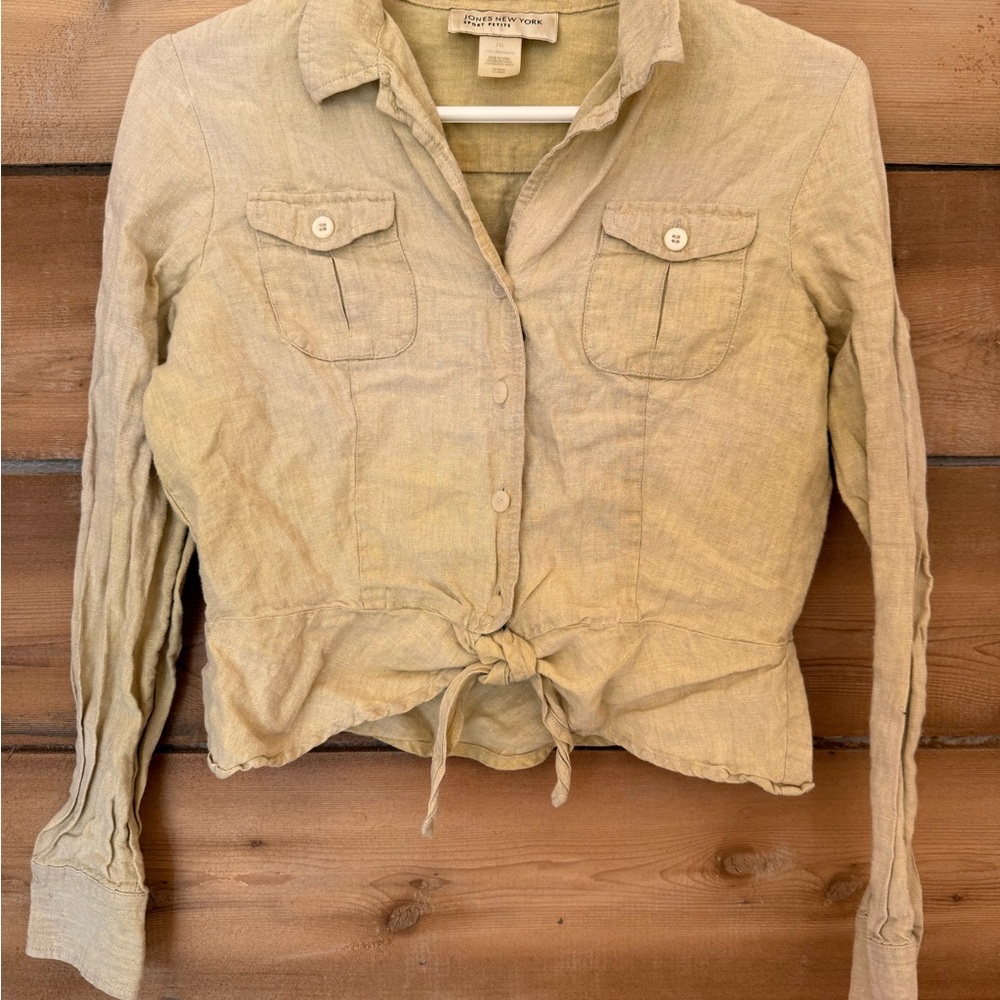 Tan Blouse Classic Design